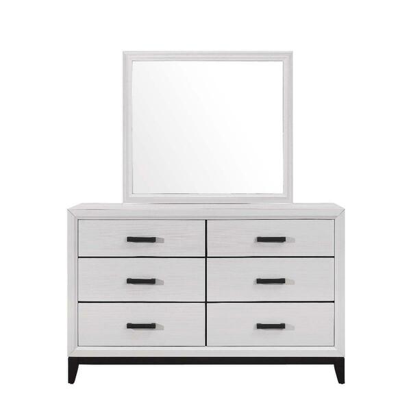 Global Furniture Usa Kate White Mirror KATE-WHITE-M